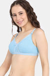 Rosaline Everyday Double Layered Non Wired 3/4th Coverage T-Shirt Bra - Crystal Seas — thumbnail 3